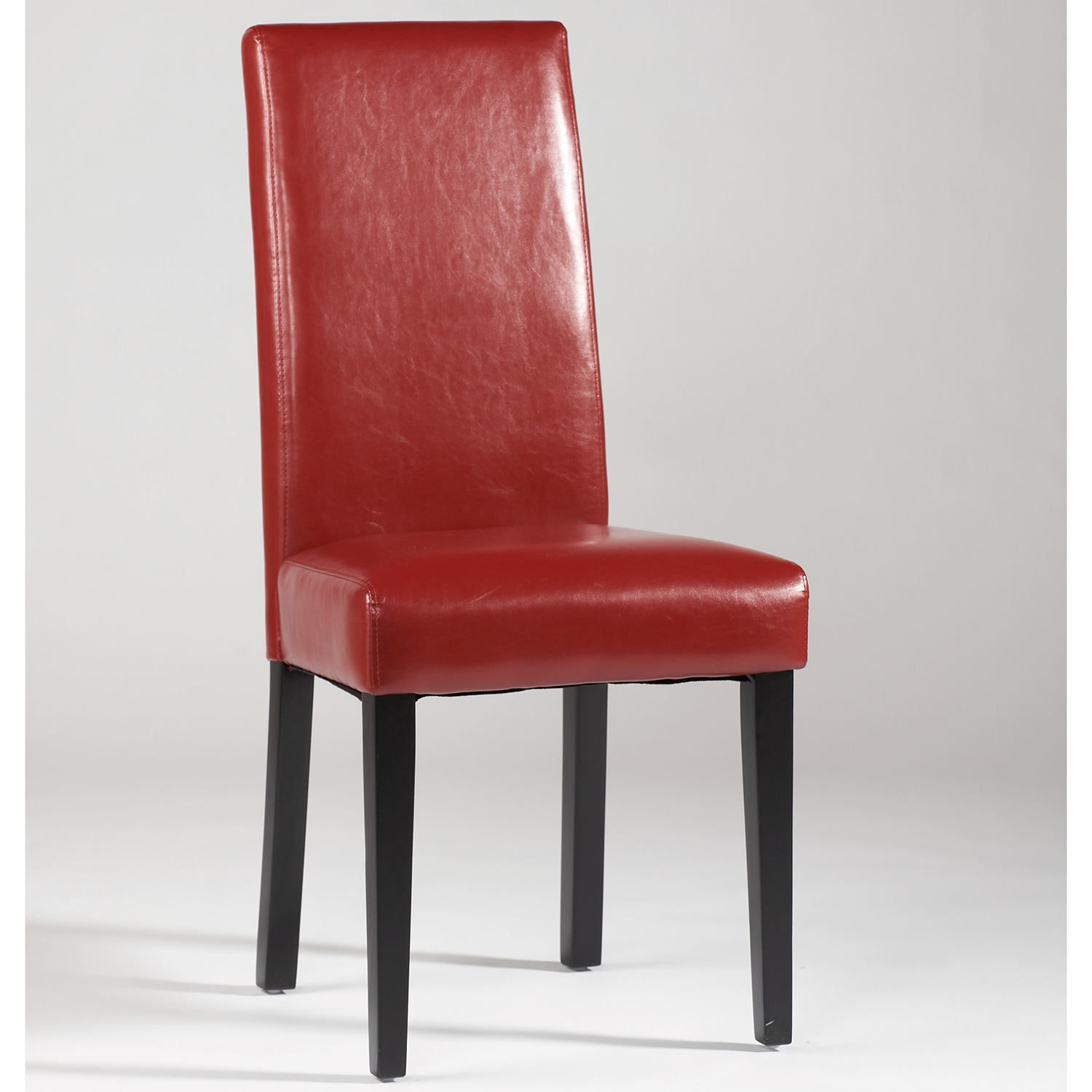 Chintaly Strgt Bck Prs Sc Red Straight Back Parson Chair In Red