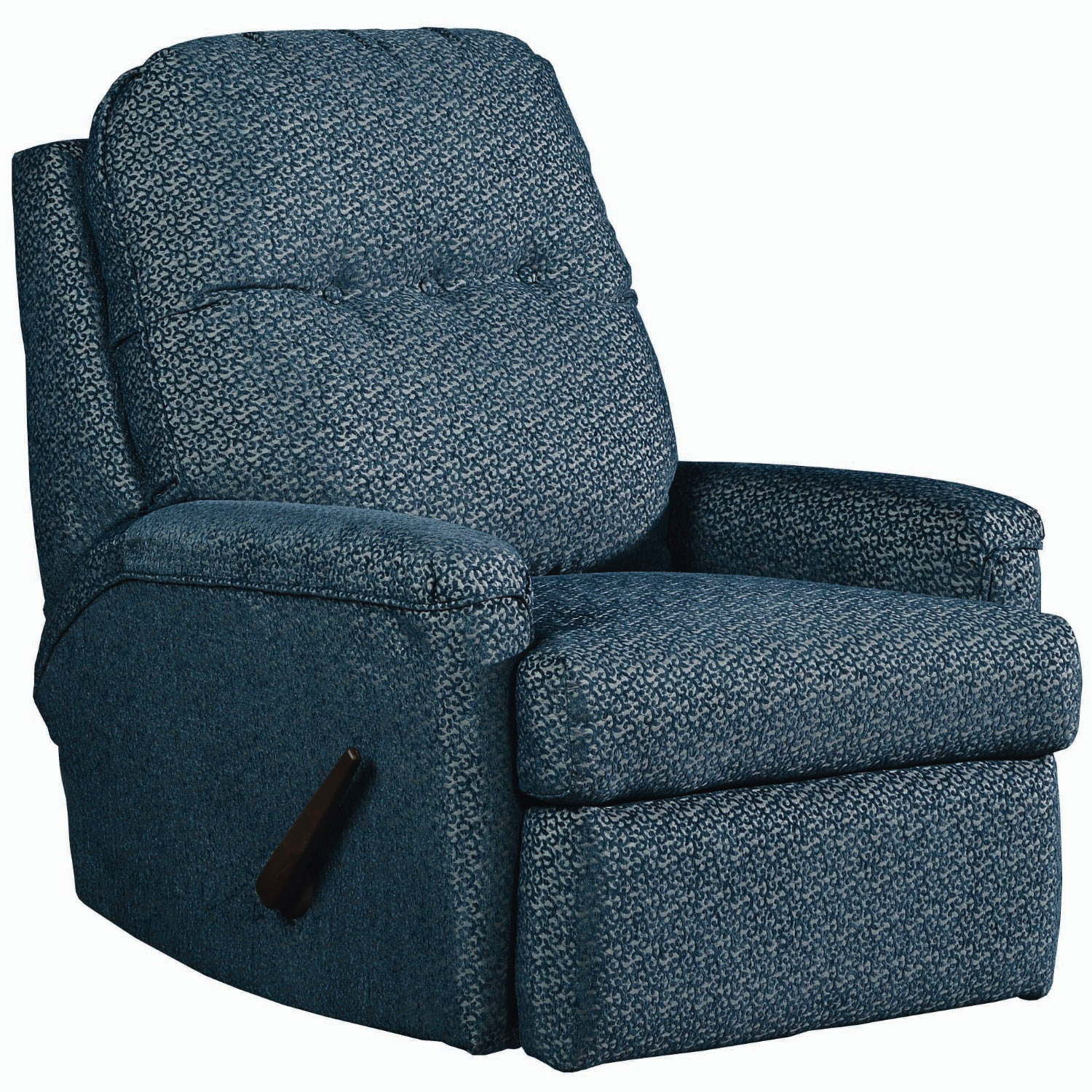 blue swivel rocker recliner