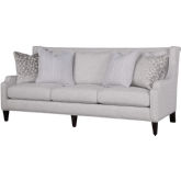 Dearborn Sofa in Hearth Nickel Gray Performance Fabric & Espresso Wood