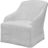 McGee Accent Chair in Evie Winter Neutral Fabric & Espresso Wood