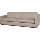 Nall Sofa in Friday Linen Performance Fabric & Gray Wood