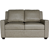 Wyatt Loveseat in Grey Top Grain Leather