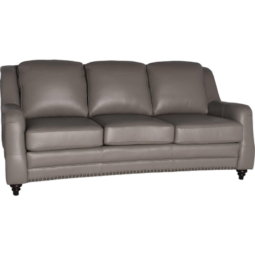 Victoria Sofa in Grey Top Grain Leather