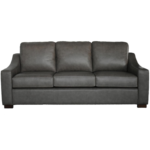 Hampton Sofa in Top Grain Mushroom Top Grain Leather