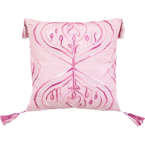 Cardiff Tie Dyed Throw Pillow in Light Pink