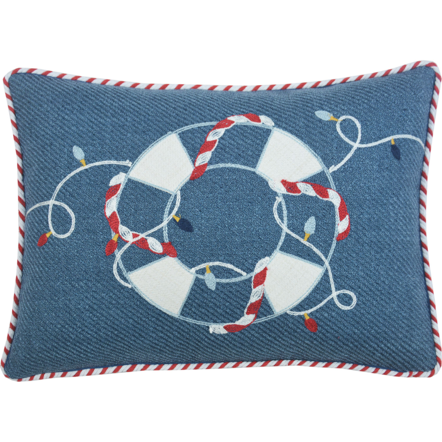Buy UPOOS Throw Pillow Cover Nautical Rope Pattern Endless Navy