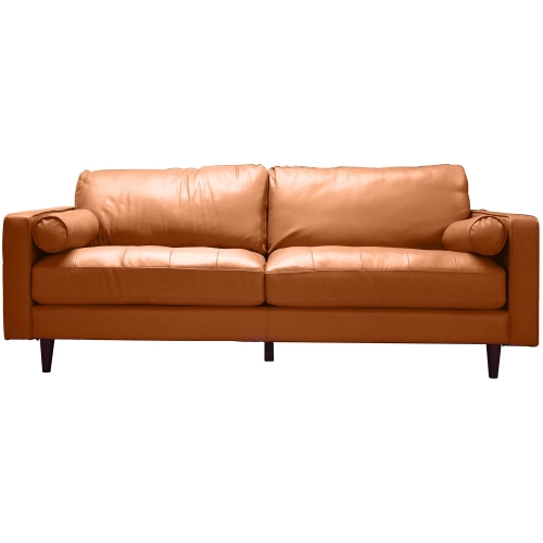 Amara Sofa in Cognac Top Grain Leather