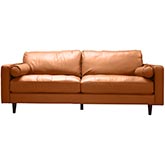 Amara Sofa in Cognac Top Grain Leather