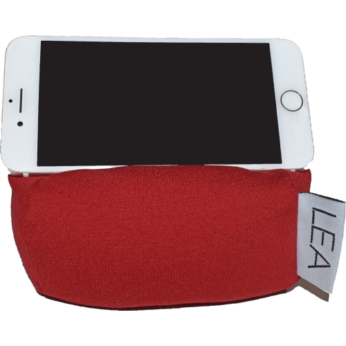 Cellphone Nest Accessory Beanbag in Berry Red Fabric