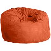 Nuzzle Nest Beanbag Chair in Sunset Orange Microfiber