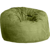 Nuzzle Nest Beanbag in Green Apple Microsuede