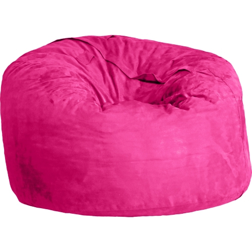 Nuzzle Nest Beanbag in Rose Pink Microsuede