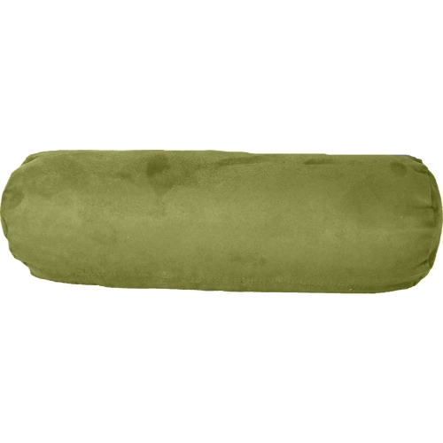 Nuzzle Nest Bolster Pillow in Green Apple Microsuede