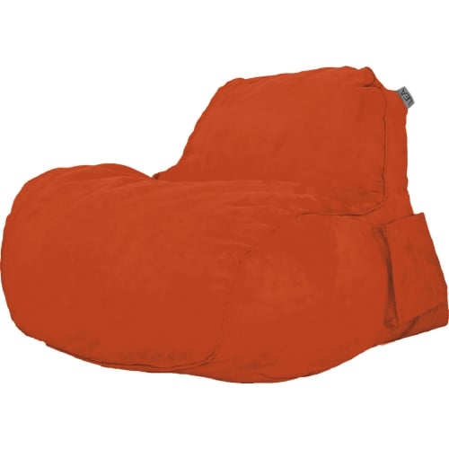 Busy Bee Nest Kid's Beanbag in Sunset Orange Microsuede