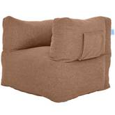 Cozy Nest Beanbag Chair in Fawn Brown Microfiber