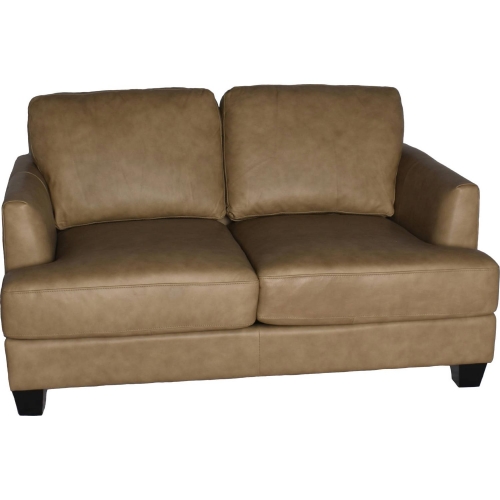 Rowan Loveseat in Ecru Italian Top Grain Leather