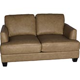 Rowan Loveseat in Ecru Italian Top Grain Leather