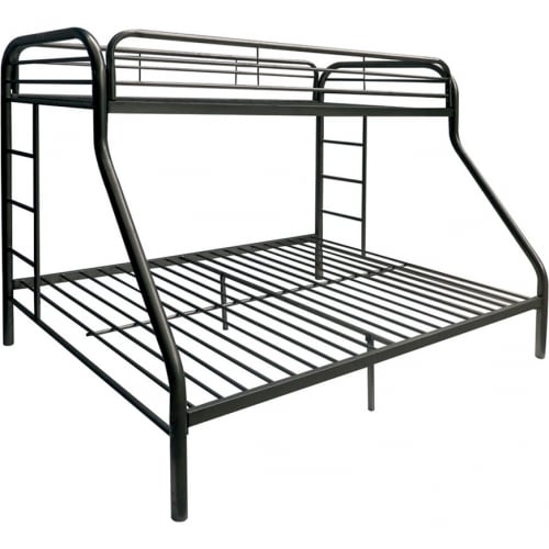 Tritan Twin over Full Bunk Bed in Black Metal