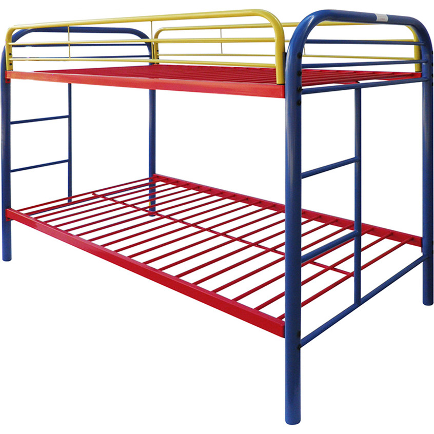Acme 02188RNB Thomas Twin over Twin Bunk Bed in Rainbow Metal