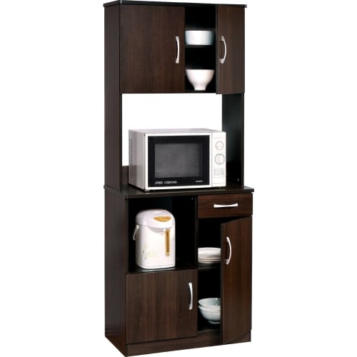 Quintus Kitchen Cabinet in Espresso Finish