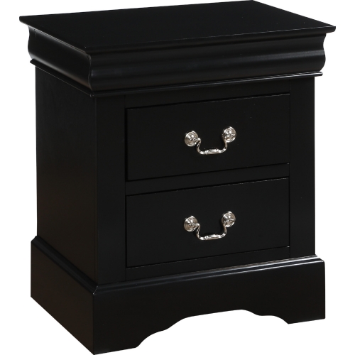 Louis Philippe III Nightstand in Black