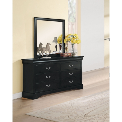 Louis Philippe III Dresser in Black