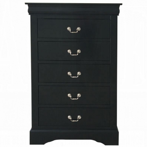 Louis Philippe III Chest in Black