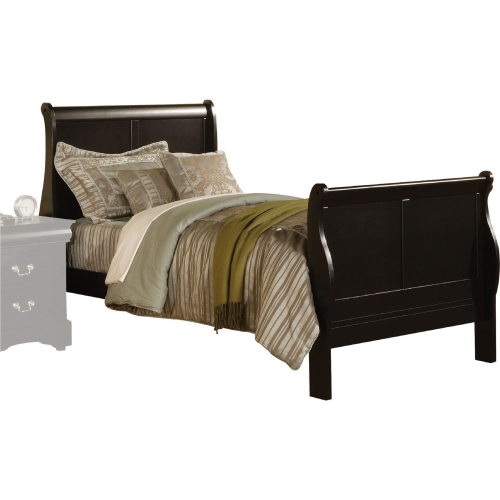 Louis Philippe III Full Bed in Black