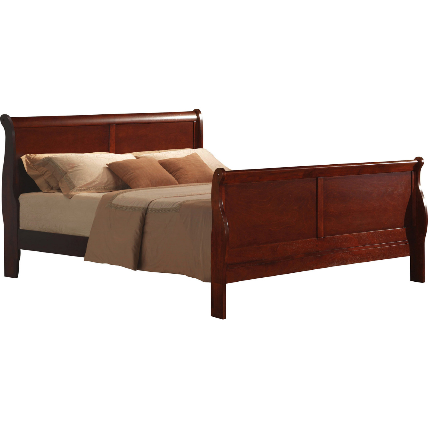 Acme Louis Philippe III Bed - Cherry 19520Q-Bed at