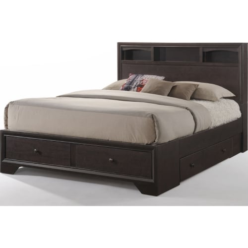 Madison II King Storage Bed in Espresso