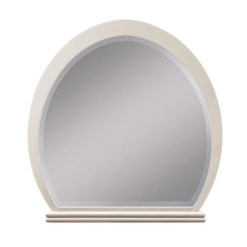 Allendale Mirror in Ivory & High Gloss Latte