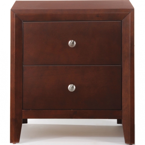 Ilana Nightstand in Brown Cherry