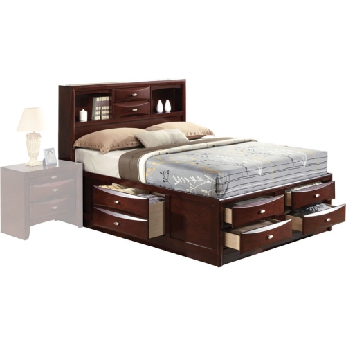 Ireland Full Storage Bed in Espresso