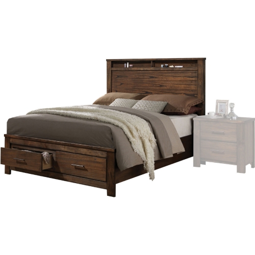 Merrilee King Storage Bed in Oak