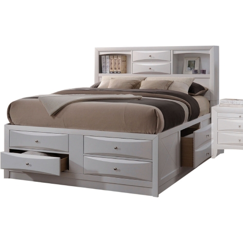 Ireland King Storage Bed in White