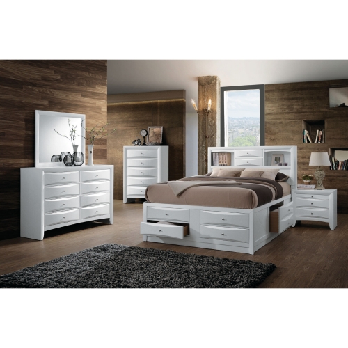 Ireland Queen Storage Bed in White