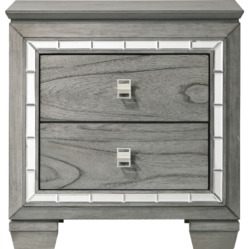 Antares Nightstand in Light Gray Oak