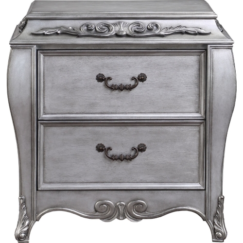 Leonora Nightstand in Vintage Platinum