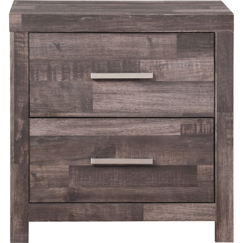 Juniper Nightstand in Dark Oak Finish Wood