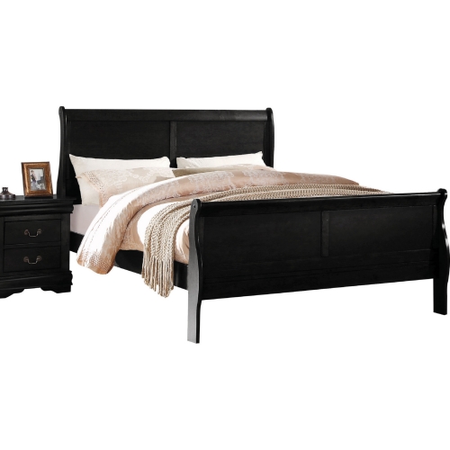 Louis Philippe Full Bed in Black