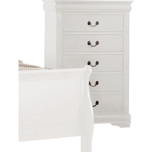 Louis Philippe Chest in White