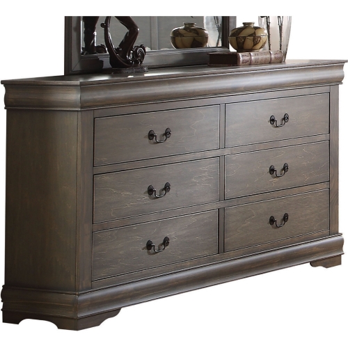 Louis Philippe Dresser in Antique Gray