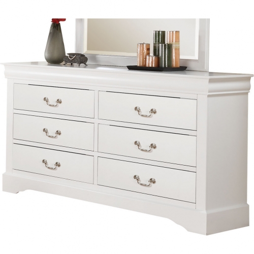 Louis Philippe III Dresser in White