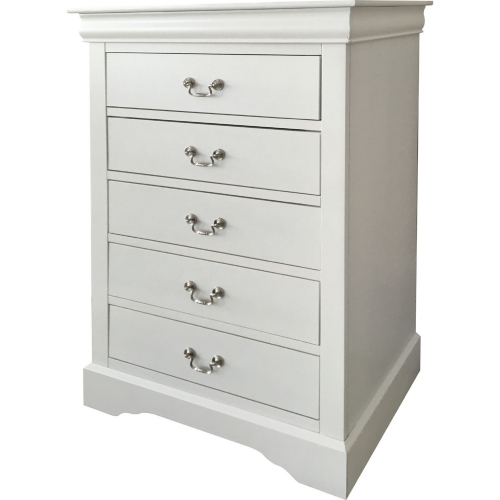 Louis Philippe III Chest in White