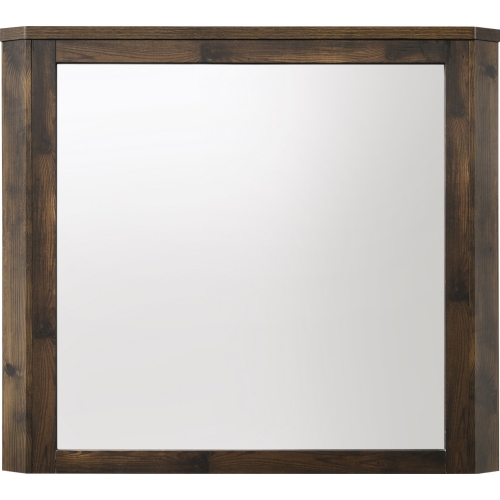 Elettra Mirror in Antique Walnut Finish