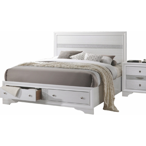 Naima Twin Bed in White