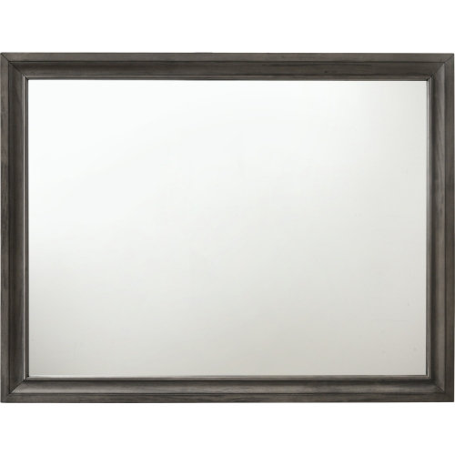 Naima Mirror in Gray Wood & Acrylic