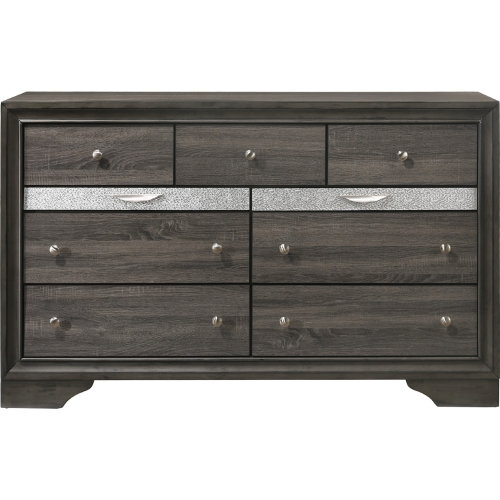 Naima Dresser in Gray Wood & Acrylic