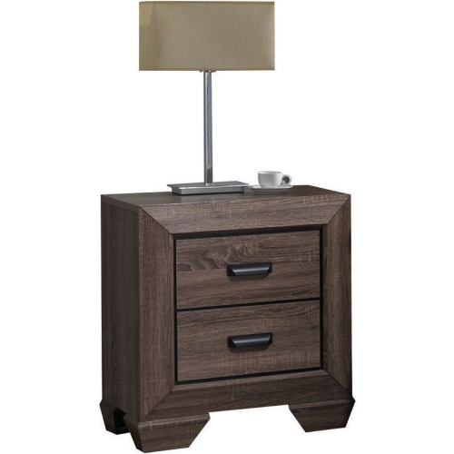 Lyndon Nightstand in Weathered Gray Grain