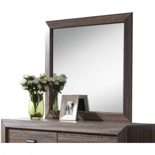 Lyndon Mirror in Weathered Gray Grain